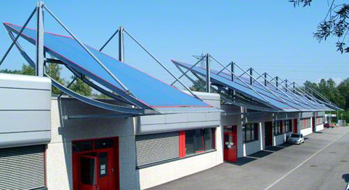 Extérieur de l'usine de fabrication de plafond - Barrisol Normalu à Kembs